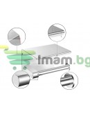 Метална поставка за тоалетна хартия с рафт за телефон